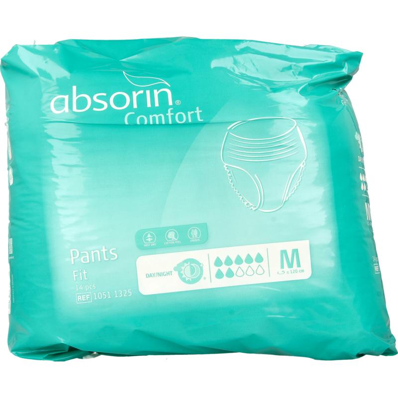 Absorin Comfort pants fit maat M tot 120cm 14st