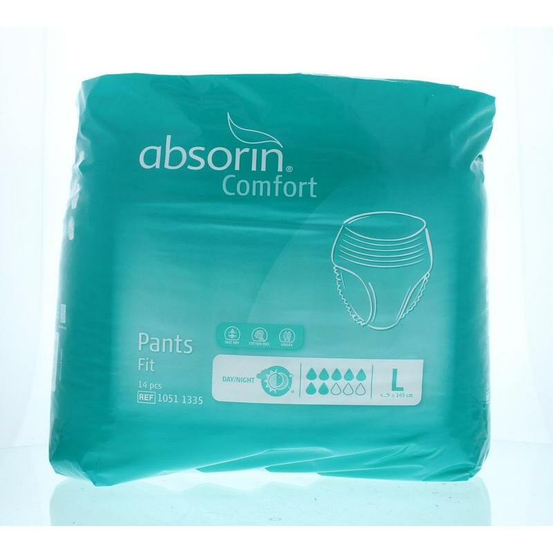 Absorin Comfort pants fit large tot 145 cm 14st