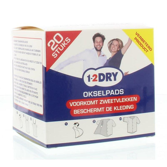 1-2DRY Okselpads small wit 20st