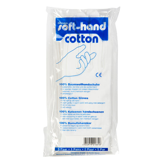 Blockland Verbandhandschoen soft cotton maat S 5paar