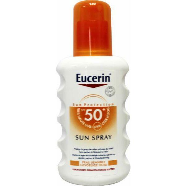 Eucerin Sun spray SPF50+ zonder parfum 200ml