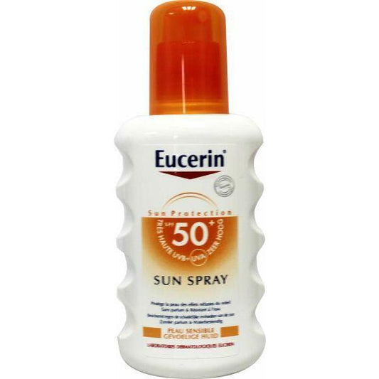 Eucerin Sun spray SPF50+ zonder parfum 200ml