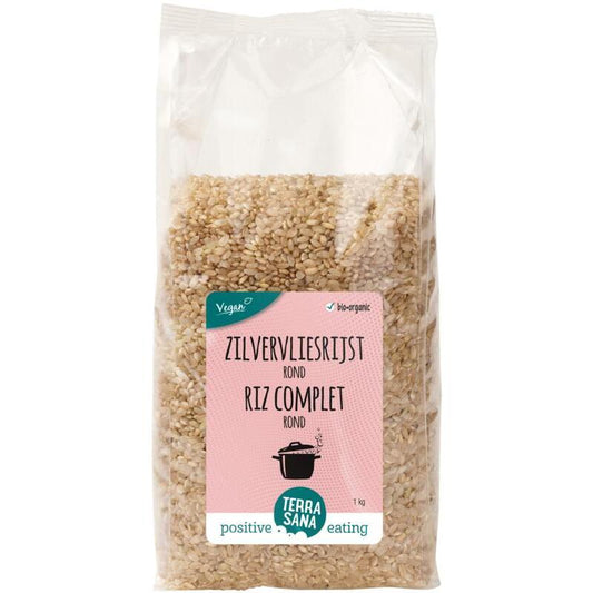Terrasana Zilvervliesrijst rond bio 1000g