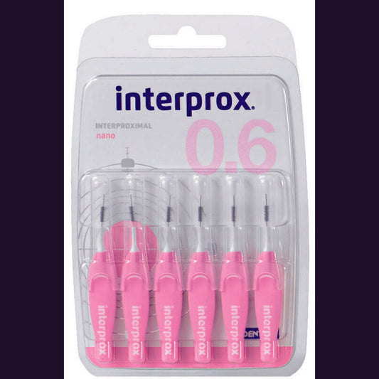 Interprox Premium nano 0.6 mm roze 6st