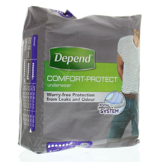 Depend Pants men normal L/XL 9st