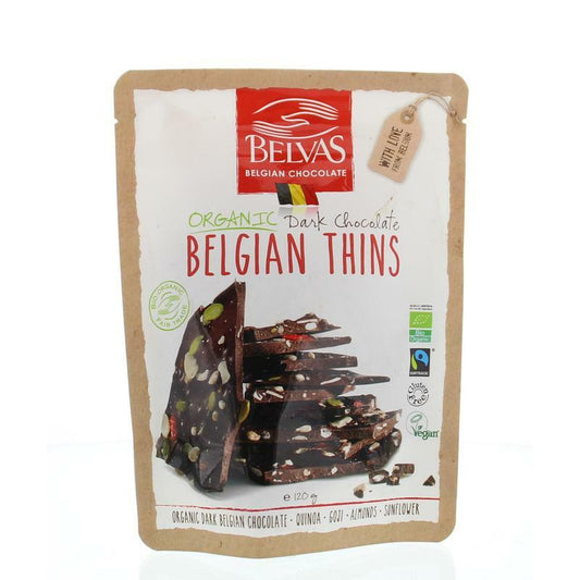 Belvas Thins puur goji amandel bio 120g