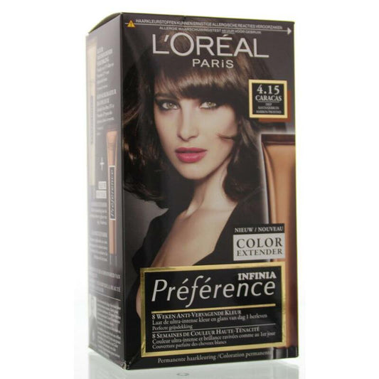 Loreal Preference 4.15 caracas diep kastanjebruin 1set