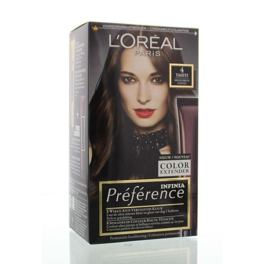 Loreal Preference 04 tahiti midden bruin 1set