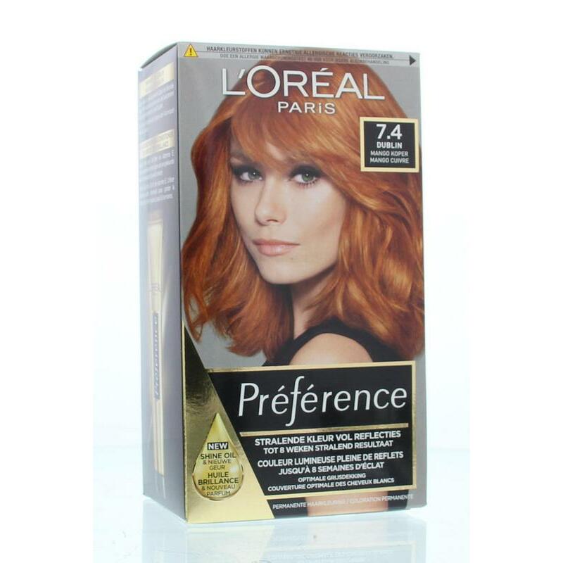 Loreal Feria preference 7.4 Dublin mango koper 1set