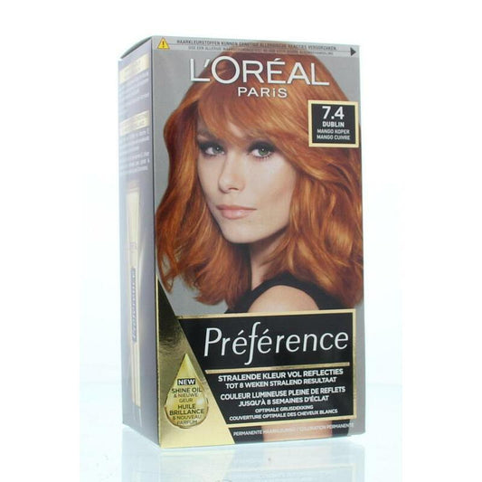 Loreal Feria preference 7.4 Dublin mango koper 1set