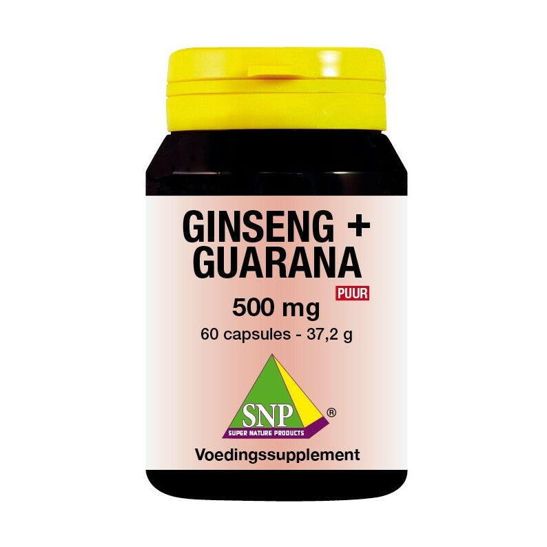 SNP Ginseng guarana 500 mg puur 60ca