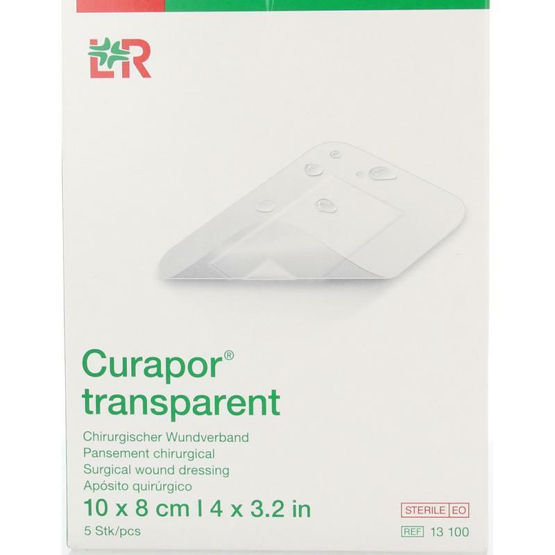 Curapor Transparant 10 x 8 cm steriel 5st