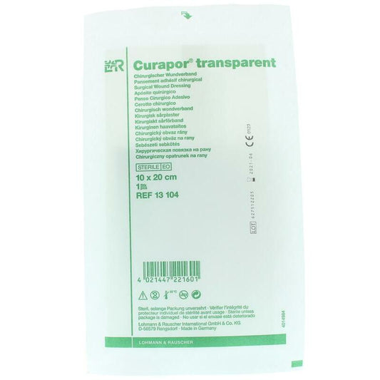 Curapor Transparant 10 x 20cm steriel 1st