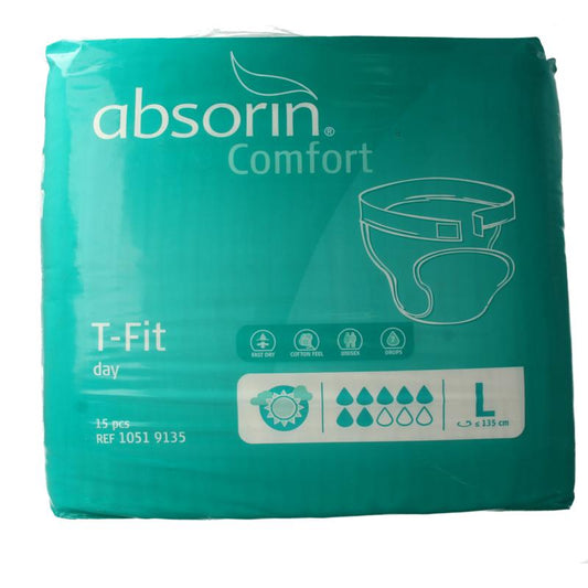 Absorin Comfort t-fit day maat L 15st