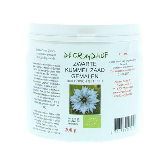 Cruydhof Zwarte kummelzaad poeder bio 200g