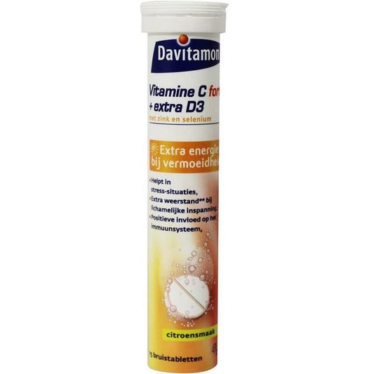 Davitamon Vitamine C & D3 bruistabletten 15brt