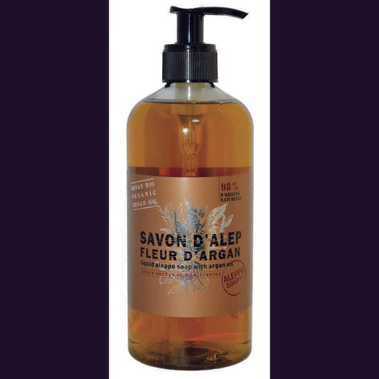 Aleppo Soap Co Aleppo arganzeep exfoliant bio met pomp 500ml