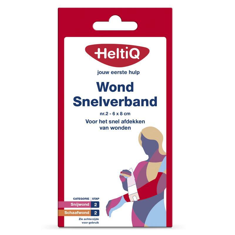 Heltiq Wondsnelverband nr. 2 6 x 8 cm 1st