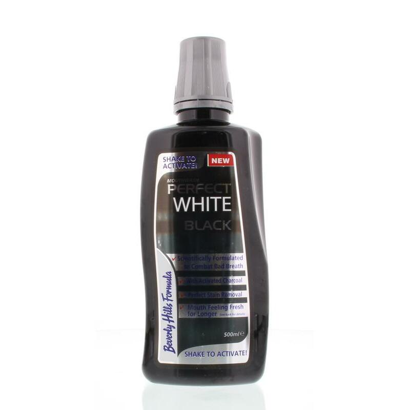 Beverly Hills Perfect white black sensitive mouthwash 500ml