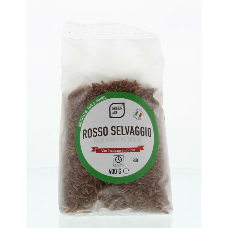 Greenage Rode rijst rosso selvaggio bio 400g