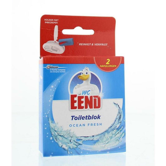 WC Eend Blok ocean fresh navul 40 gram 2x40g
