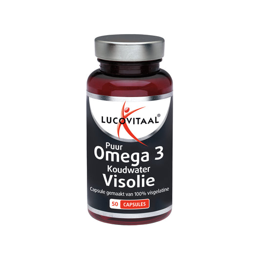Lucovitaal Koudwater visolie puur omega 3 50ca
