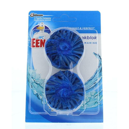 WC Eend Stortbakblok blauw duo 2x50g