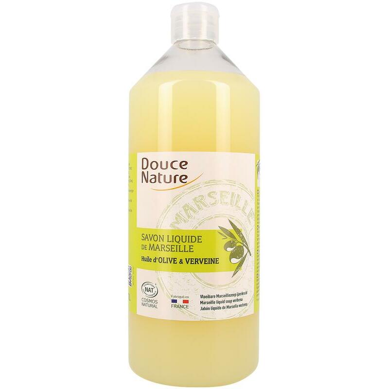 Douce Nature Zeep Marseille vloeibaar ijzerkruid/verbena bio 1000ml