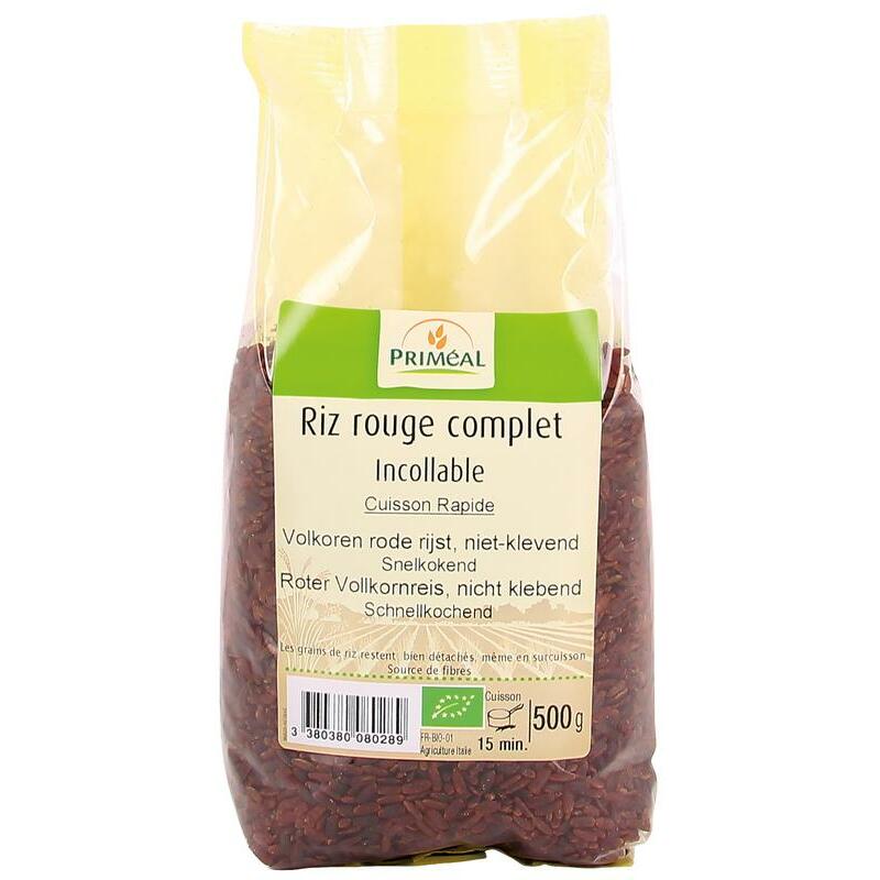 Primeal Rijst rood volkoren niet klevend bio 500g