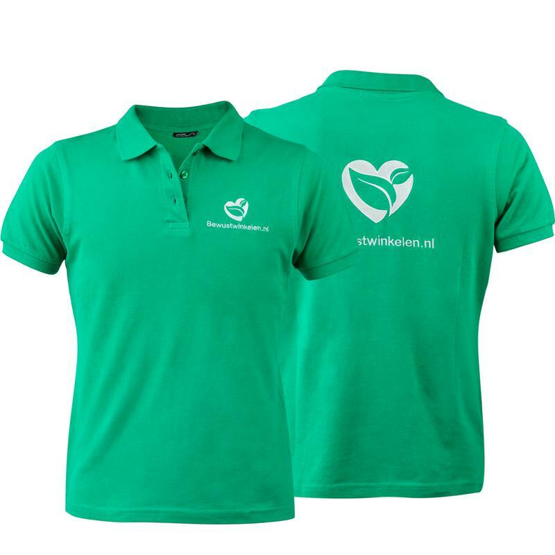 Bewustwinkelen Polo groen heren maat XL 1st