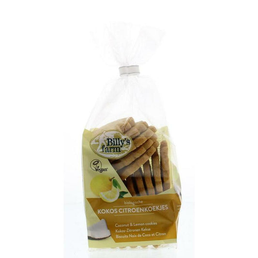 Billy's Farm Kokos citroenkoekjes bio 175g