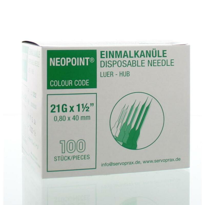 Neopoint Injectienaald steriel 0.8 x 40 100st
