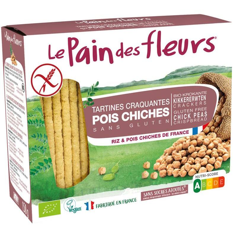 Pain Des Fleurs Kikkererwten crackers bio 150g