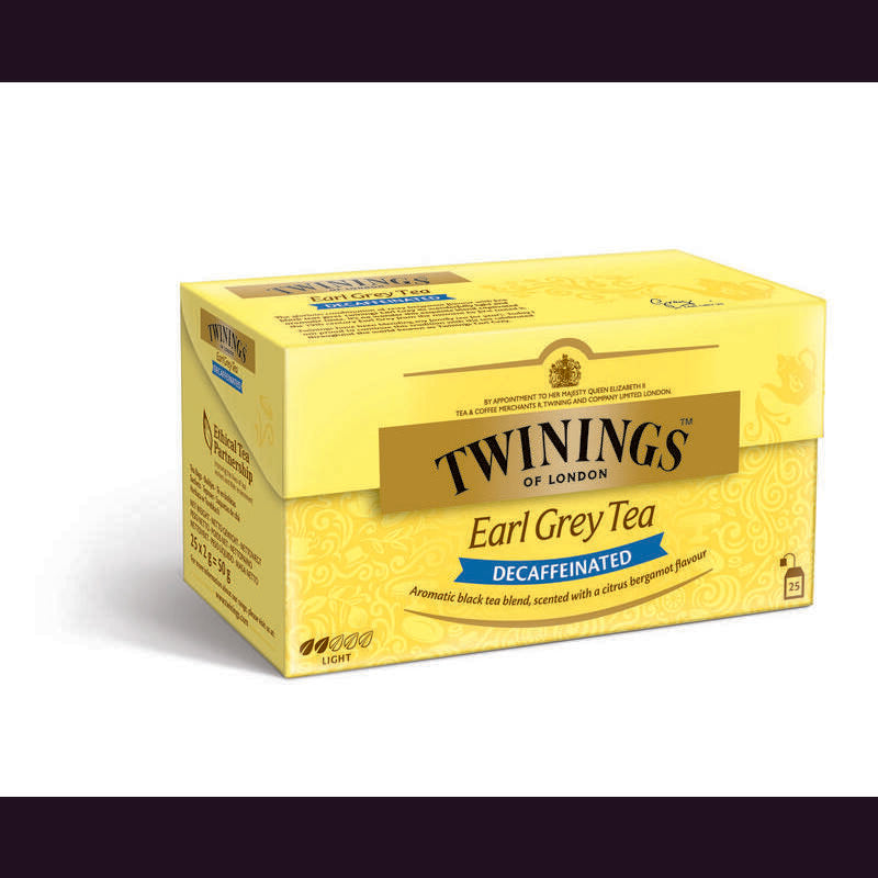 Twinings Earl grey decaf envelop zwart 25st