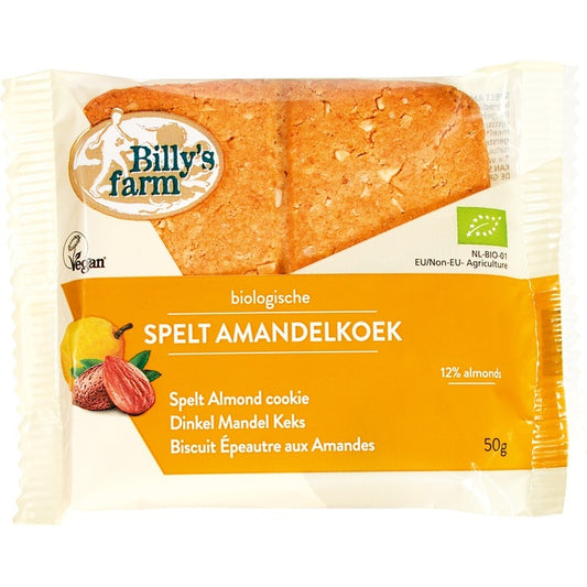 Billy's Farm Spelt amandelkoeken bio 50g