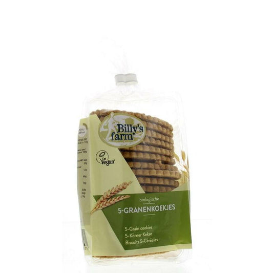 Billy's Farm Granenkoekjes 5 granen bio 175g