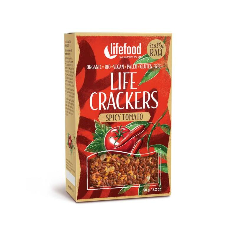 Lifefood Life crackers pikante tomaat bio 90g