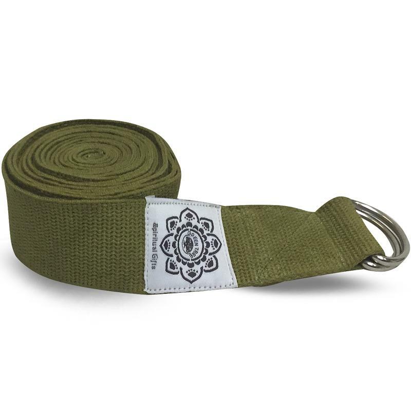 Green Tree Yoga riem olijfgroen 250cm 1st