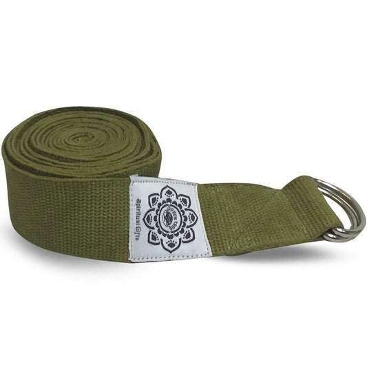 Green Tree Yoga riem olijfgroen 250cm 1st