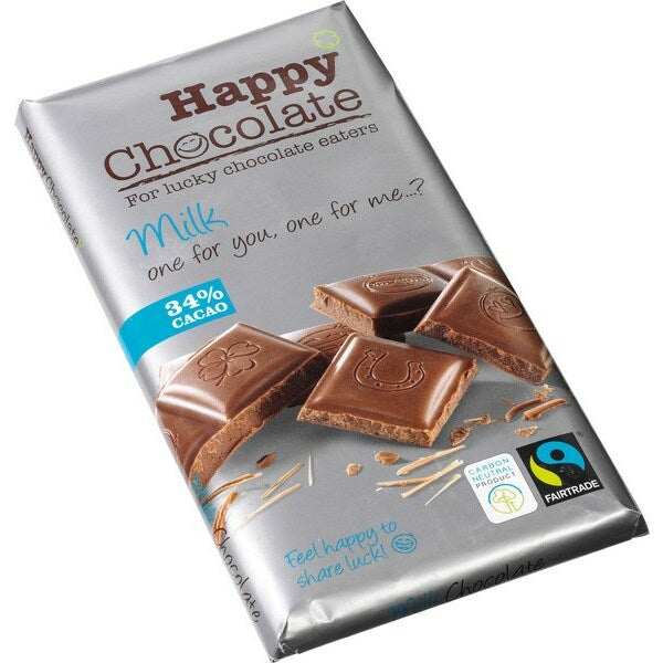 Happy Chocolate melk 34% bio 180g