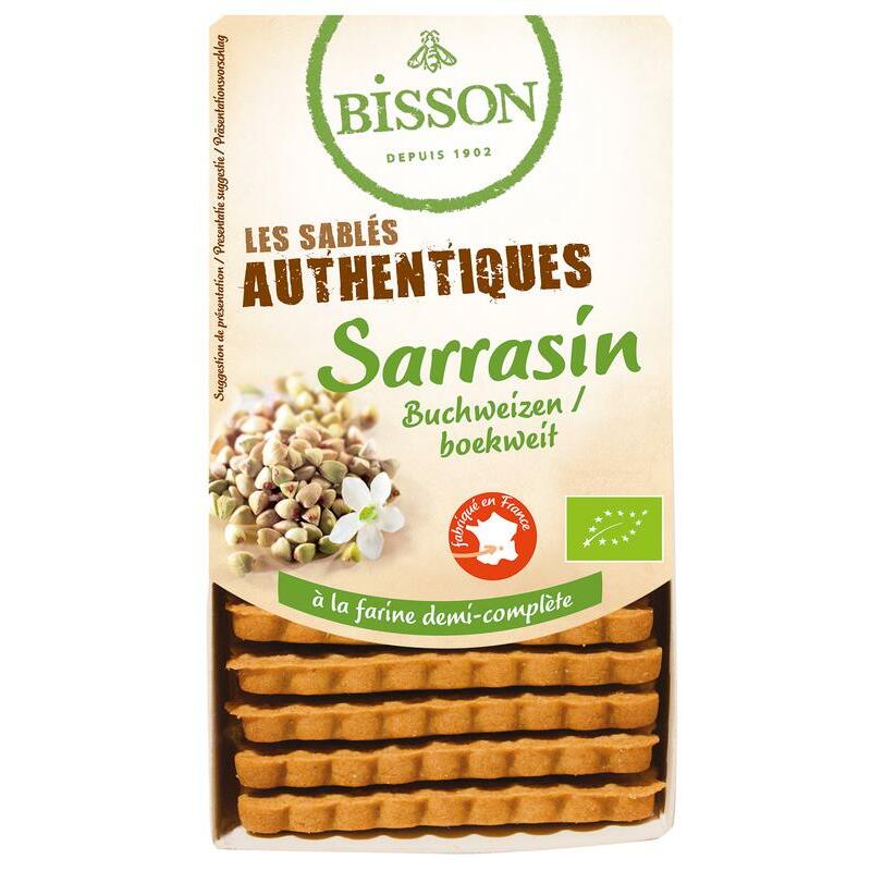 Bisson Zandkoekjes boekweit authentiek bio 175g