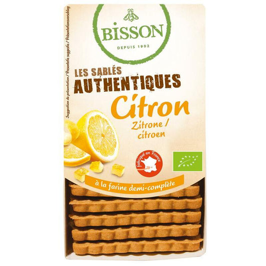 Bisson Zandkoekjes citroen authenthiek bio 183g