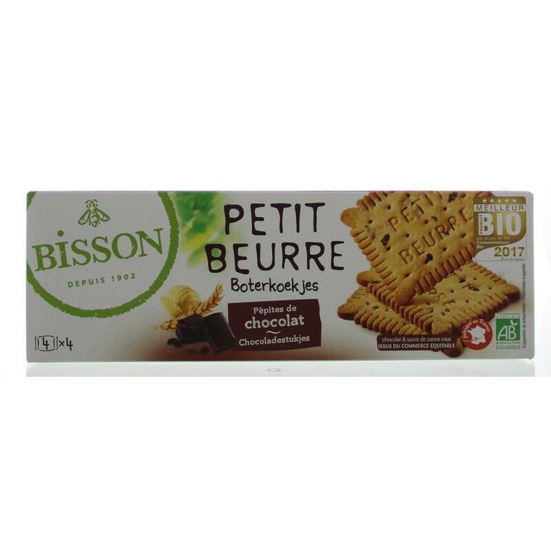 Bisson Biscuitjes met stukjes chocolade bio 150g