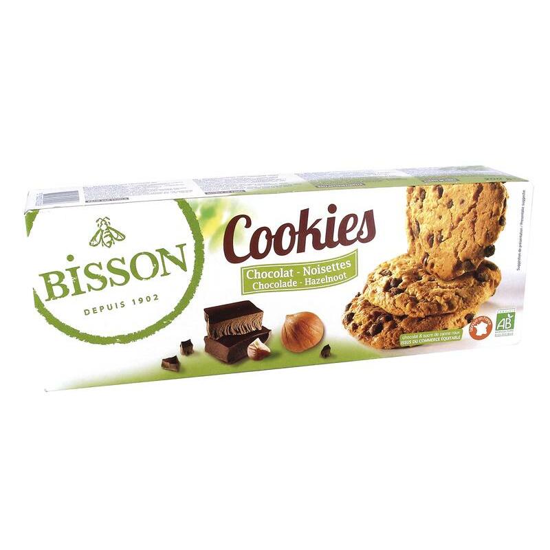 Bisson Cookies chocolade hazelnoot bio 200g