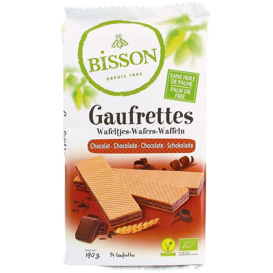 Bisson Wafels chocolade bio 190g
