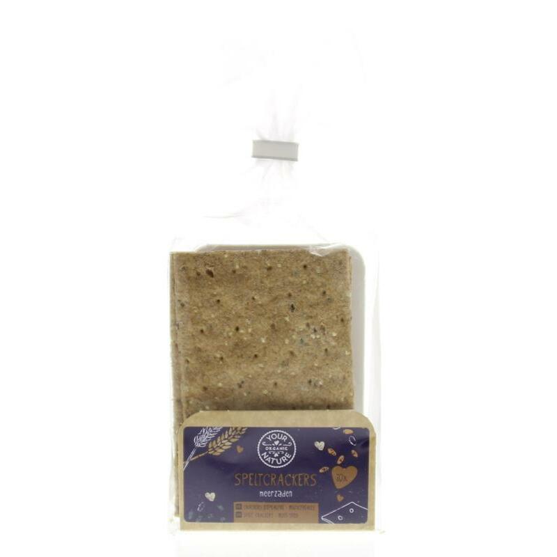 Your Organic Nat Spelt crackers meerzaden bio 10st