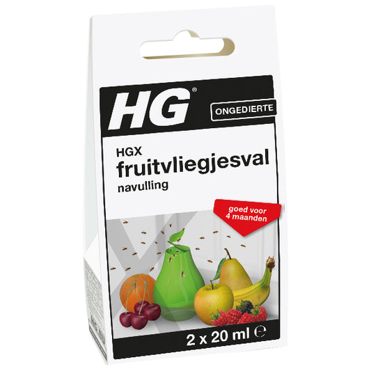 HG X Fruitvliegjesval navul 20 ml 2x20ml