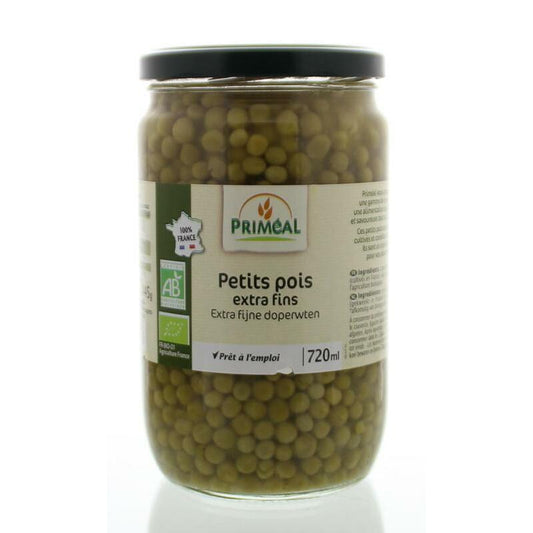 Primeal Doperwten extra fijn bio 660g