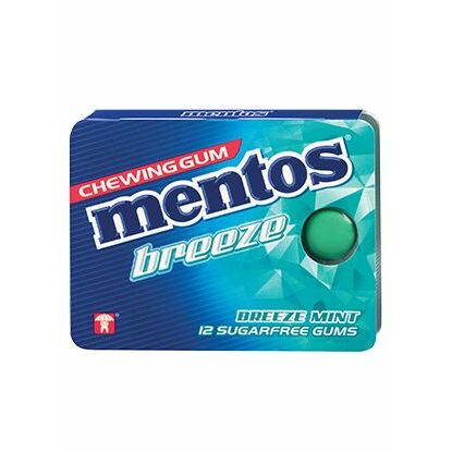 Mentos Gum breeze mint 12st