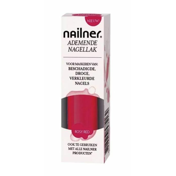 Nailner Nagellak rosy red 8ml